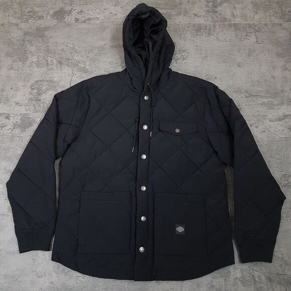 Harley-Davidson Other - HARLEY DAVIDSON Motorcycle Forever Harley Quilted Hooded Jacket Mens Size XL